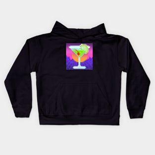 Pixelart T-Shirt - Appletini Cocktail Kids Hoodie